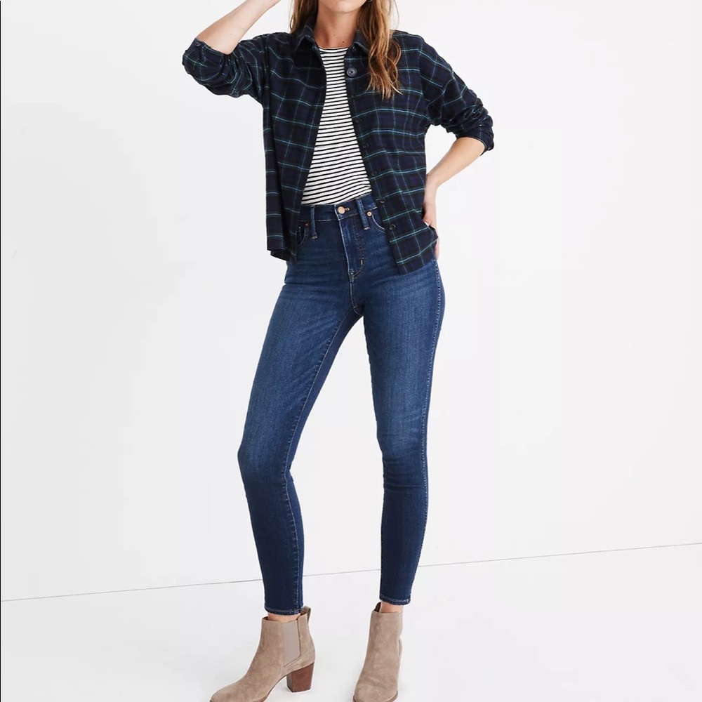 madewell 10” high rise skinny jeans insuluxe sz 26